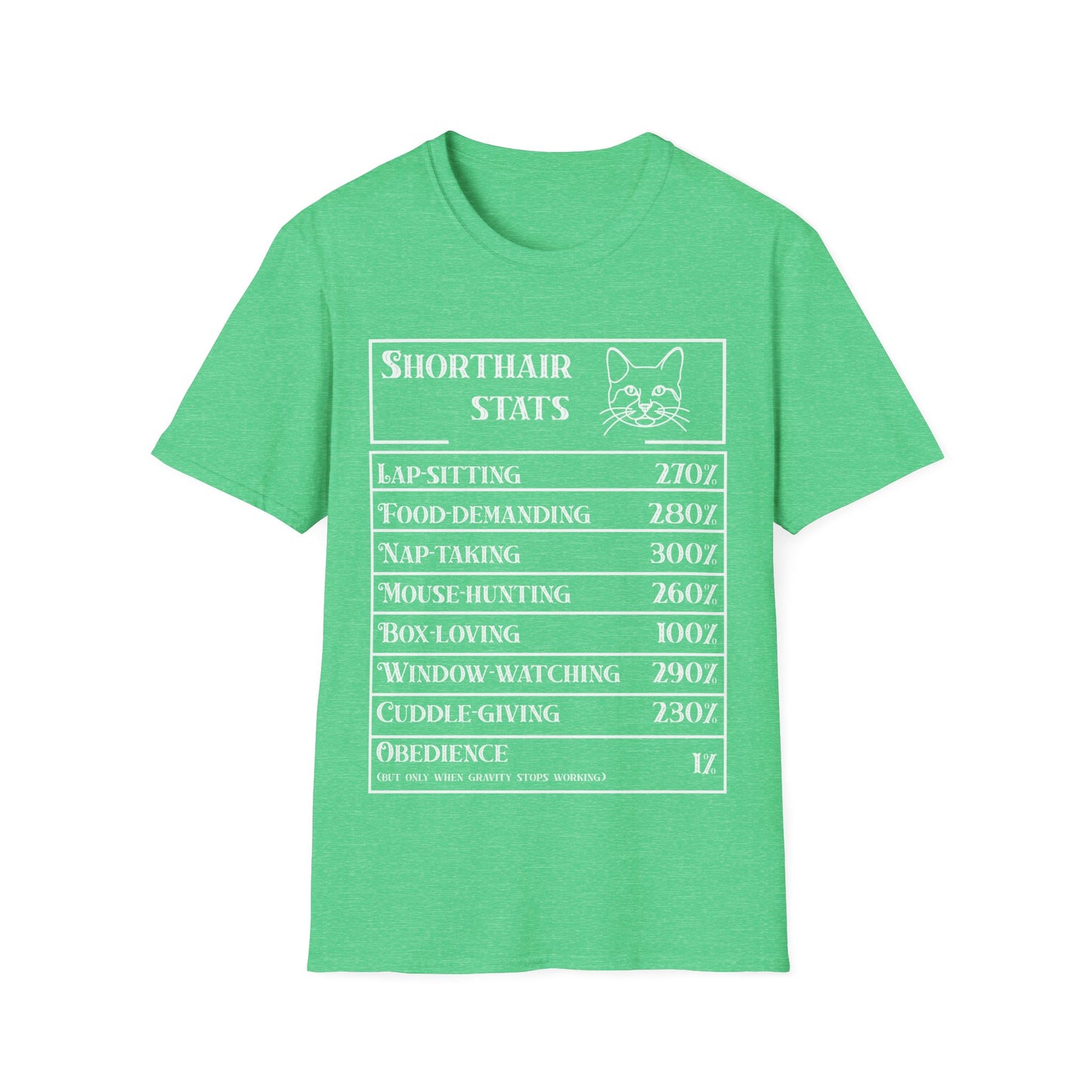Domestic Shorthair Stats T-Shirt