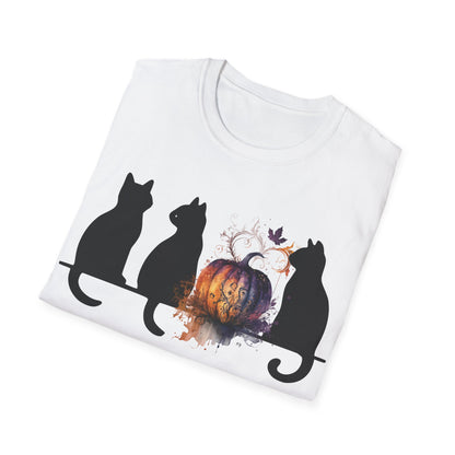 Black Cats And Pumpkin T-Shirt