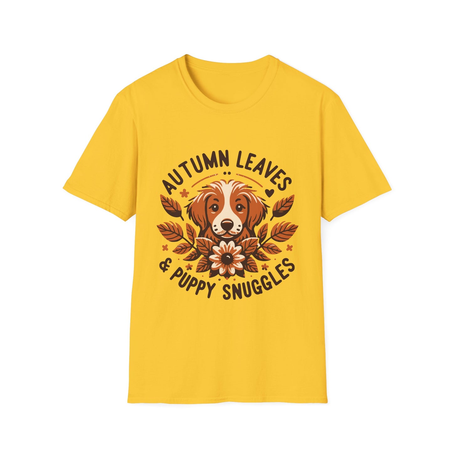 Autumn Leaves & Puppy Snuggles T-Shirt