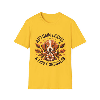 Autumn Leaves & Puppy Snuggles T-Shirt