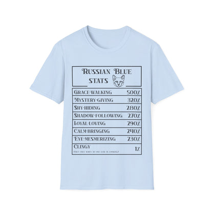 Russian Blue Stats T-Shirt