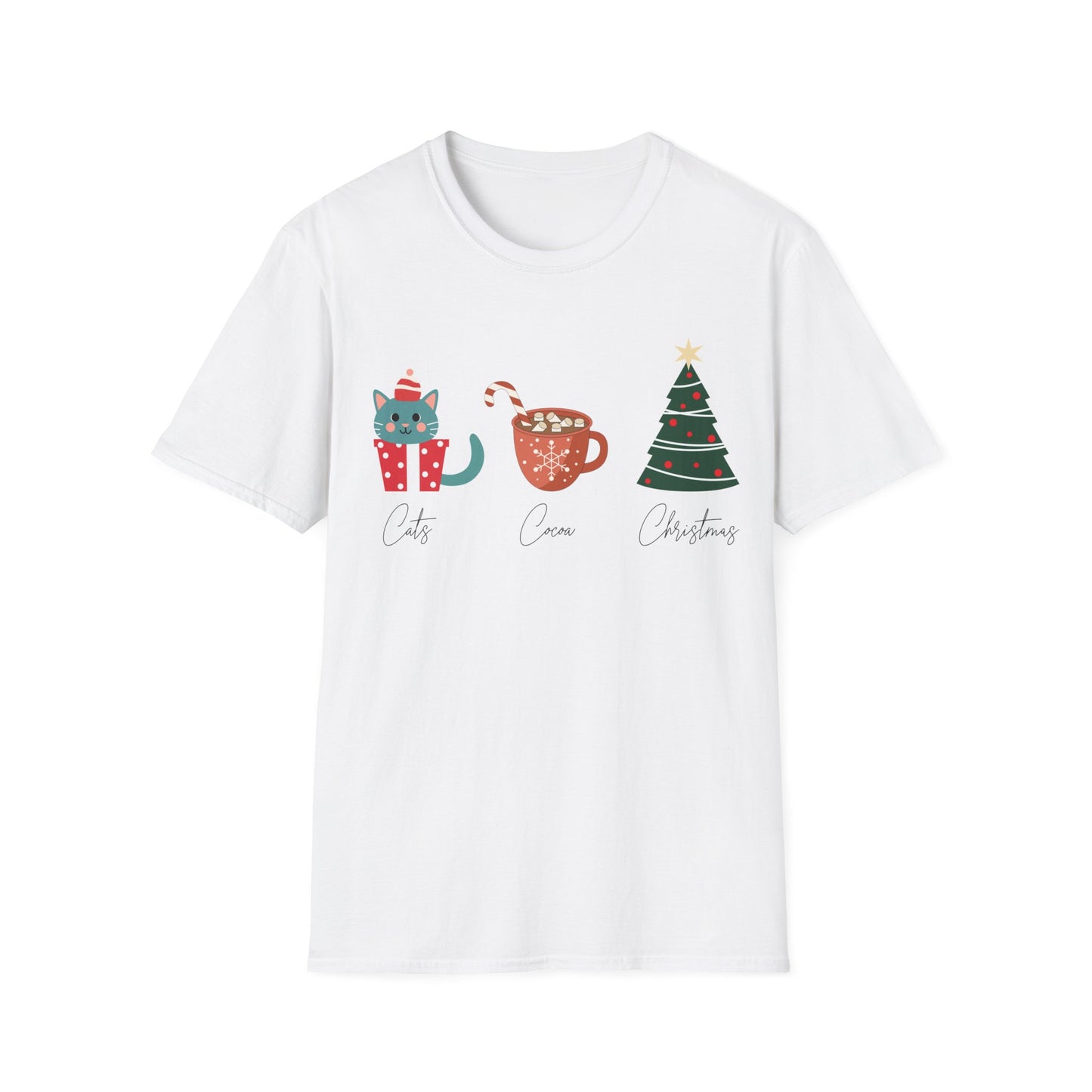 Cats, Cocoa, Christmas T-Shirt