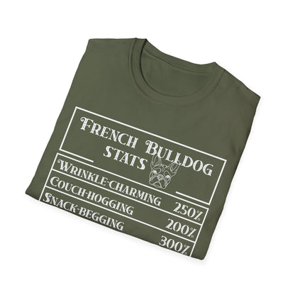French Bulldog Stats T-Shirt