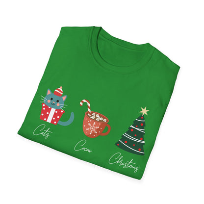 Cats, Cocoa, Christmas T-Shirt