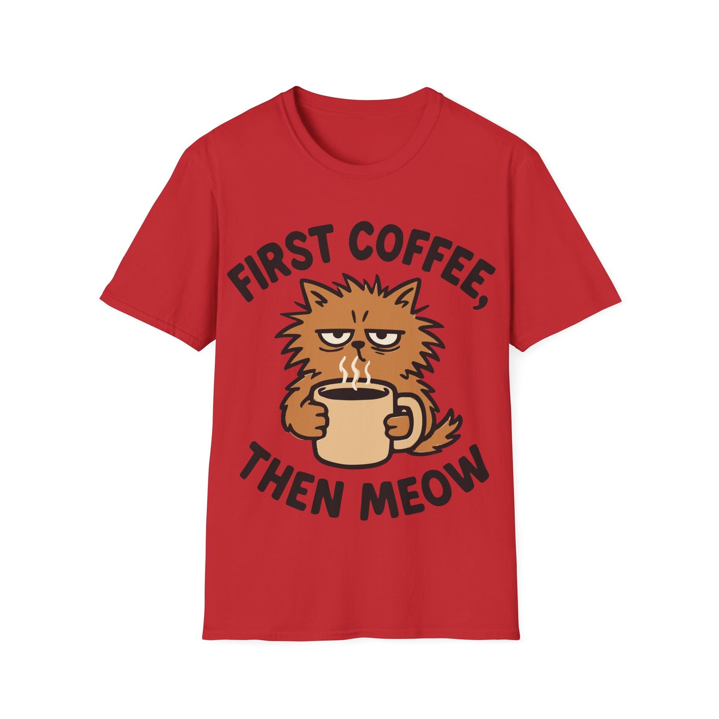 First Coffee, Then Meow T-Shirt