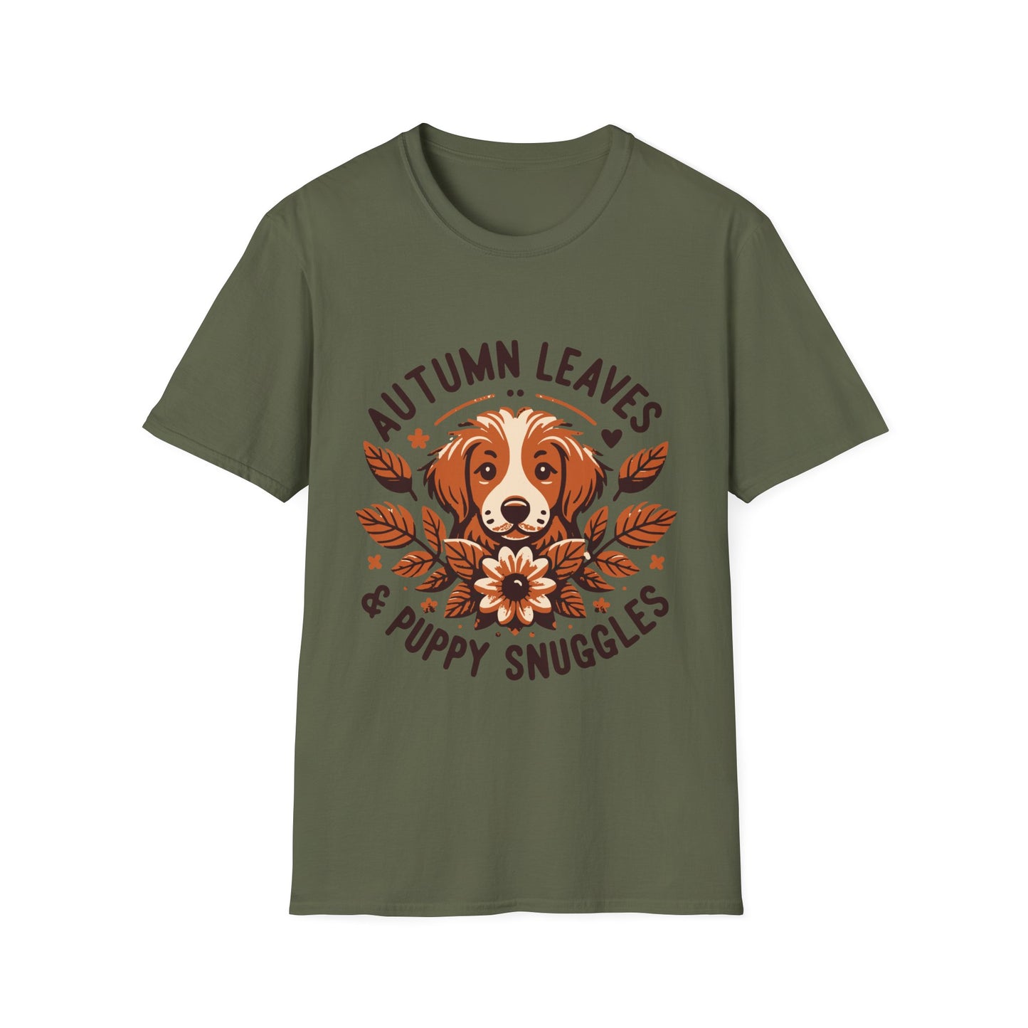 Autumn Leaves & Puppy Snuggles T-Shirt