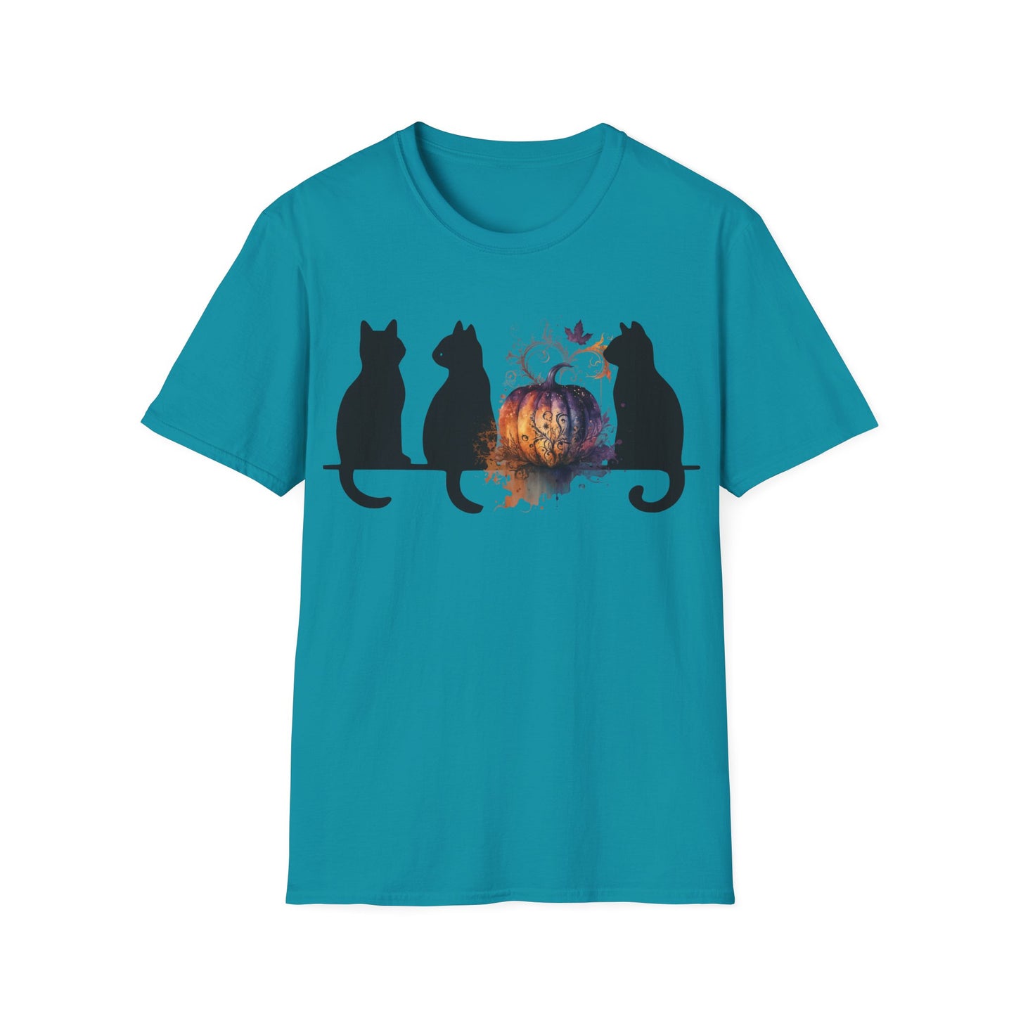 Black Cats And Pumpkin T-Shirt