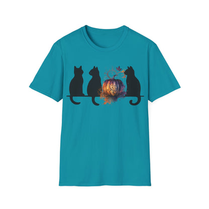 Black Cats And Pumpkin T-Shirt
