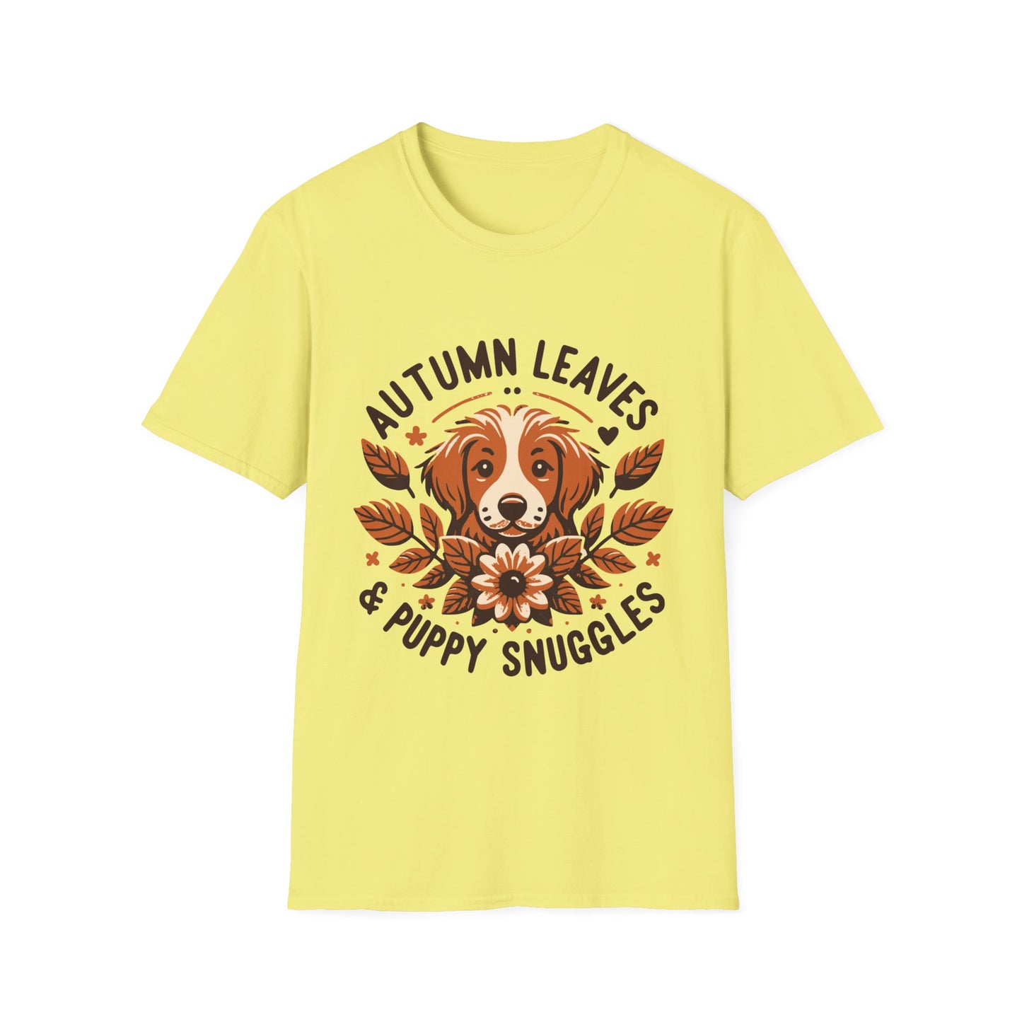 Autumn Leaves & Puppy Snuggles T-Shirt