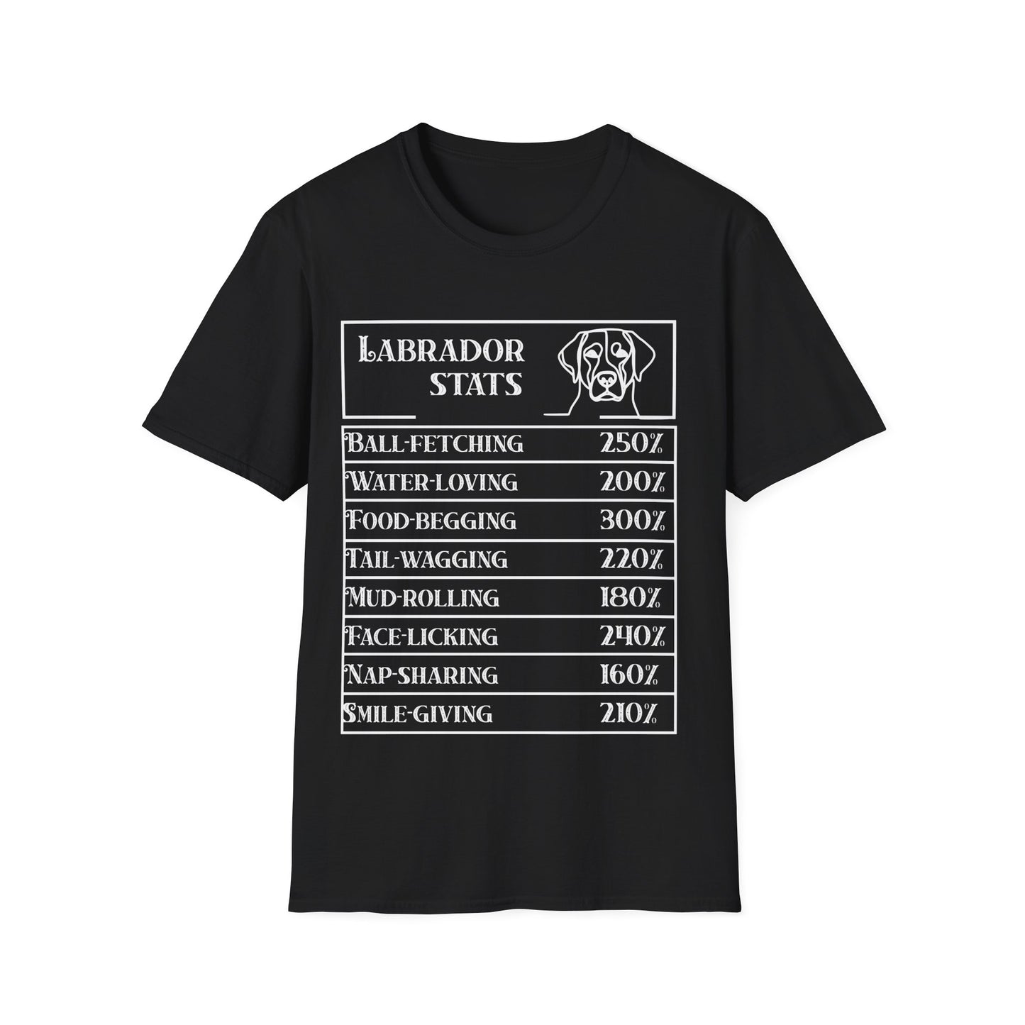 Labrador Stats T-Shirt