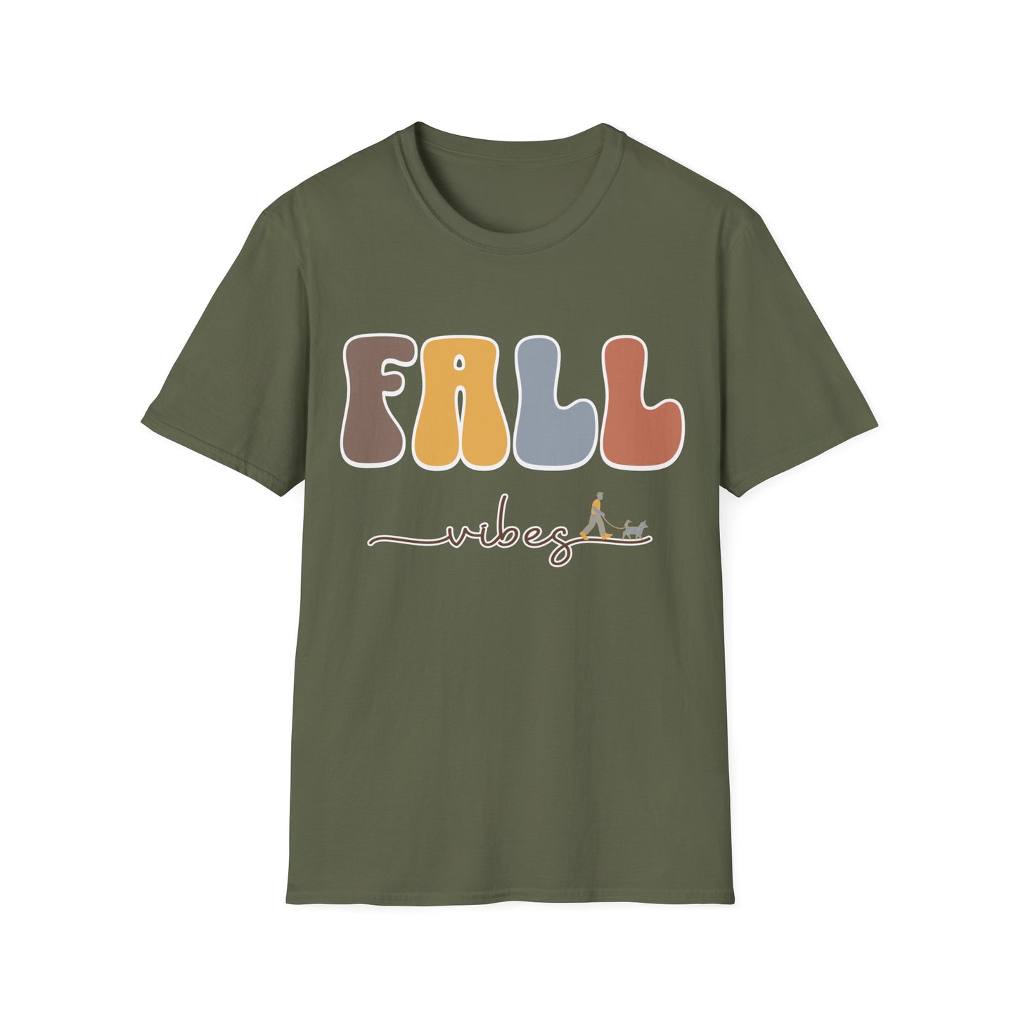 Fall Vibes, Walking Dog T-Shirt