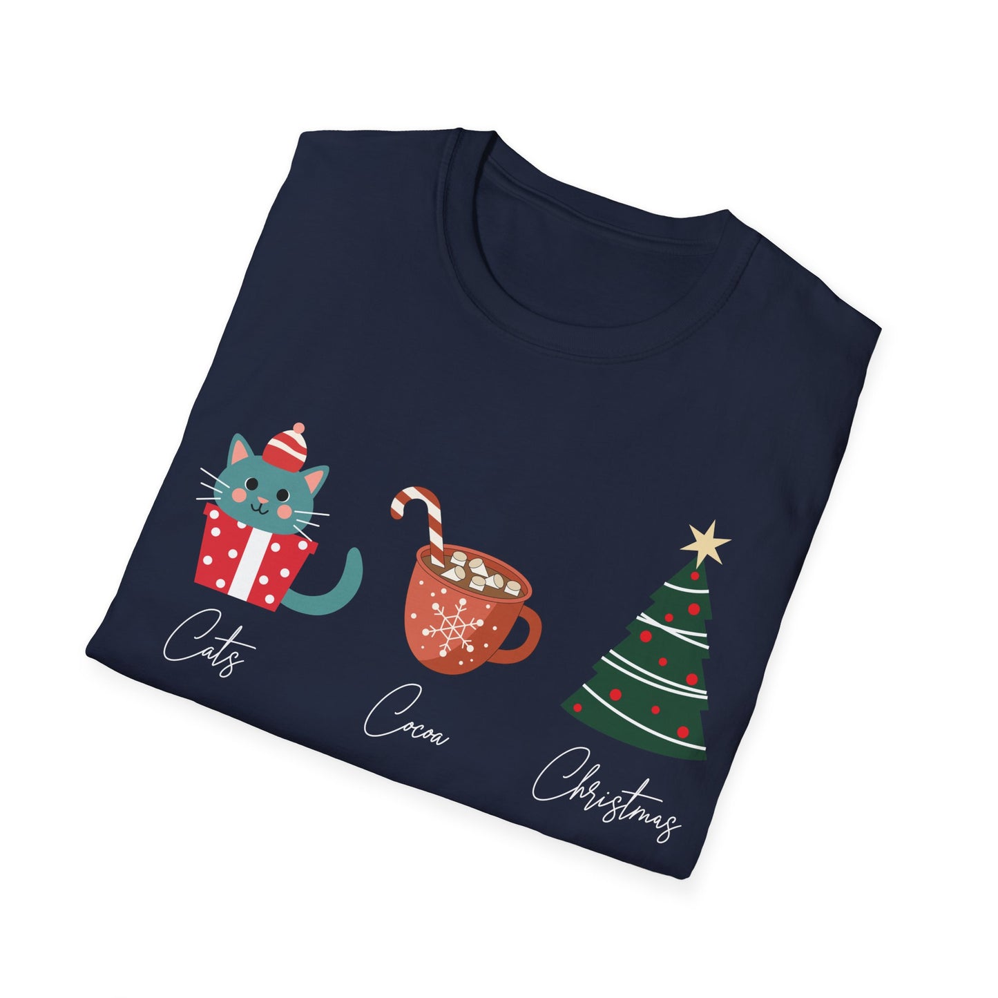 Cats, Cocoa, Christmas T-Shirt
