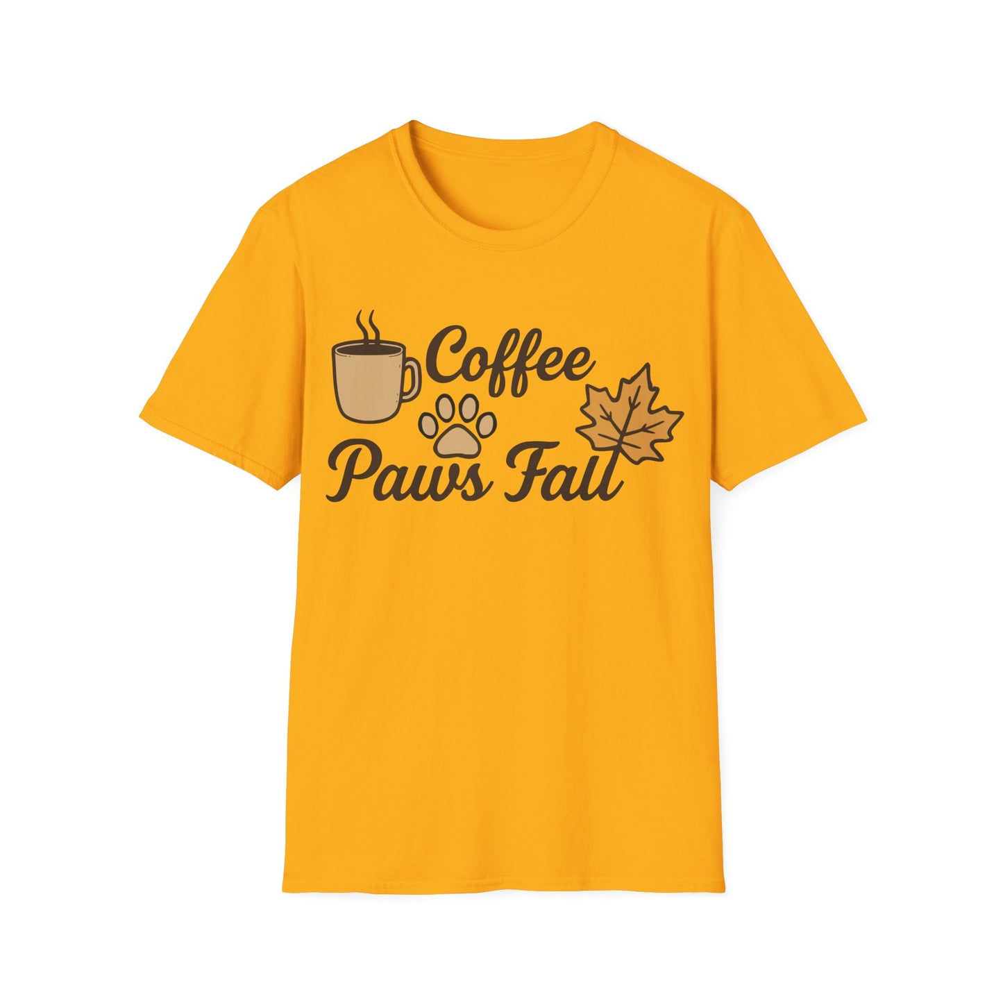 Coffee, Paws & Fall T-Shirt