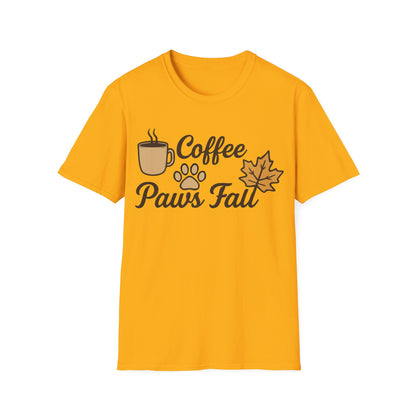 Coffee, Paws & Fall T-Shirt