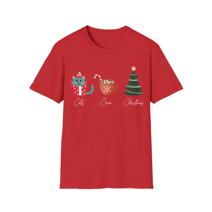 Cats, Cocoa, Christmas T-Shirt