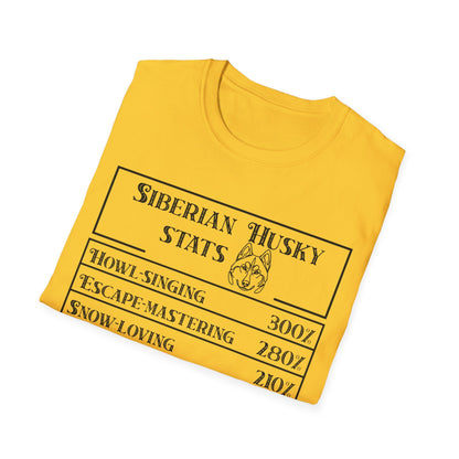 Siberian Husky Stats T-Shirt